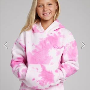 Comfy Kids Pink Tie-Dye Hoodie